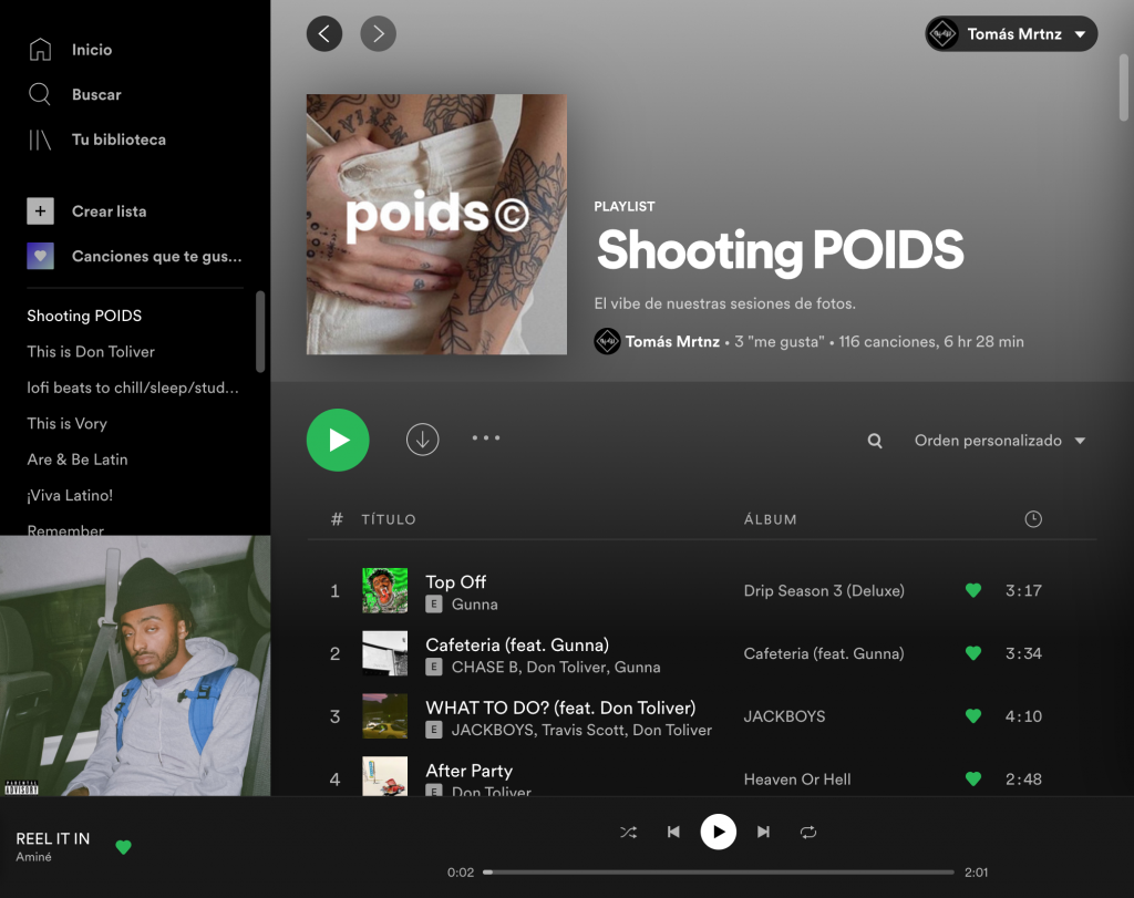 La playlist exclusiva de POIDS.